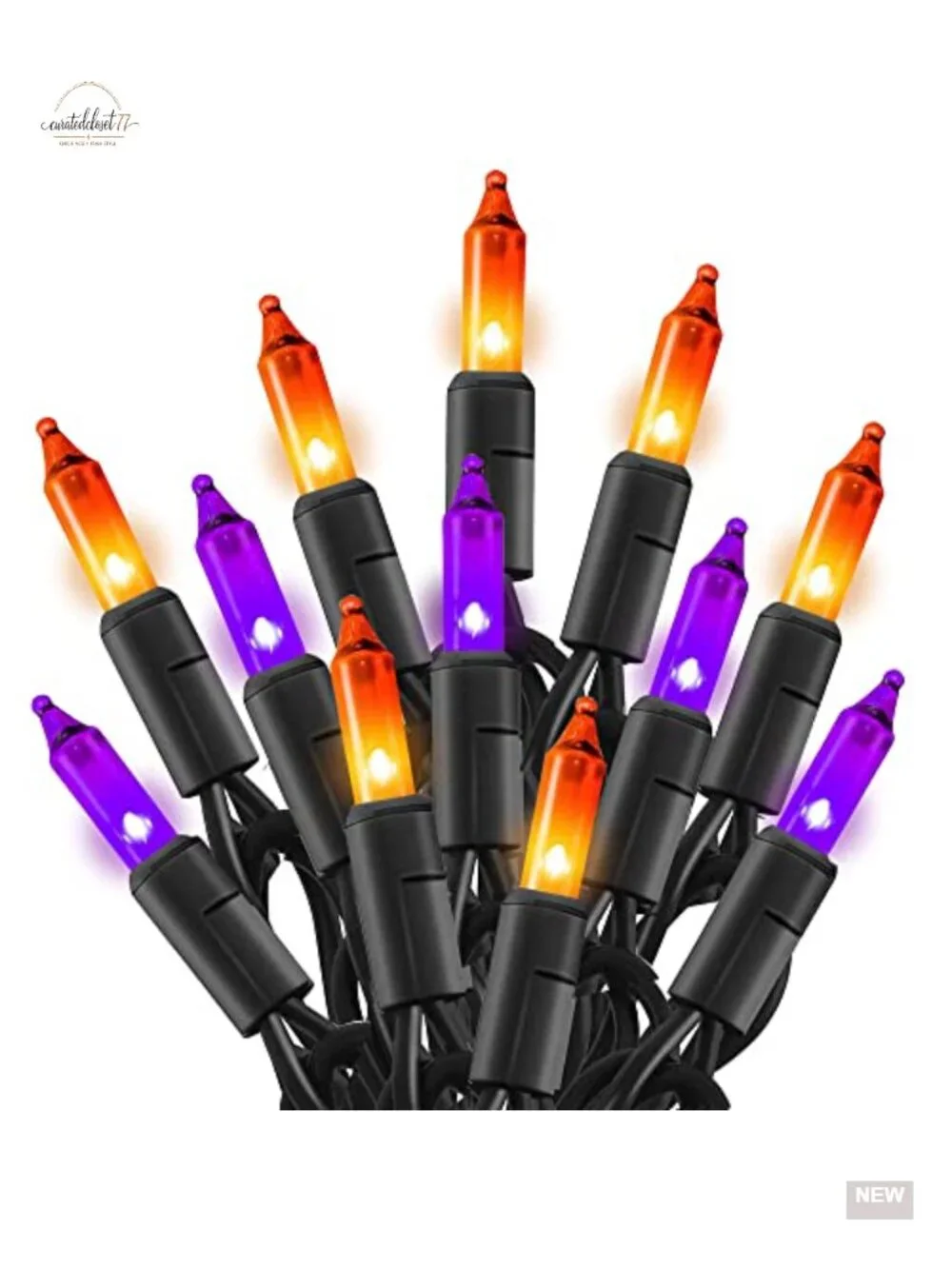 20FT Halloween String Lights with 100 Incandescent Bulbs Outdoor Patio Decor